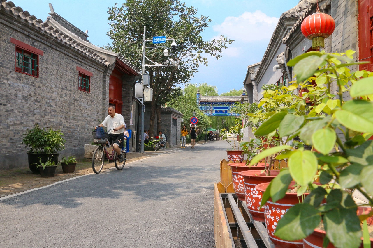 北京市南鑼鼓巷片區(qū)雨兒胡同（2019年7月25日攝）。 